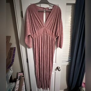 ASOS Maternity Mauve Long Sleeve Dress